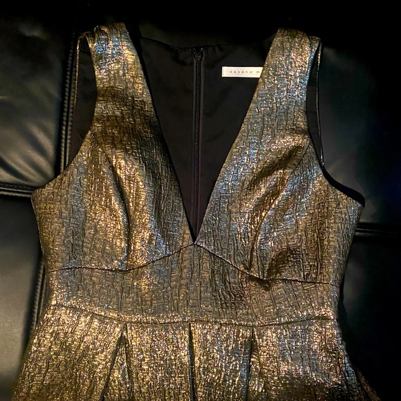 Gold Metallic Dress - Picture 1 of 3